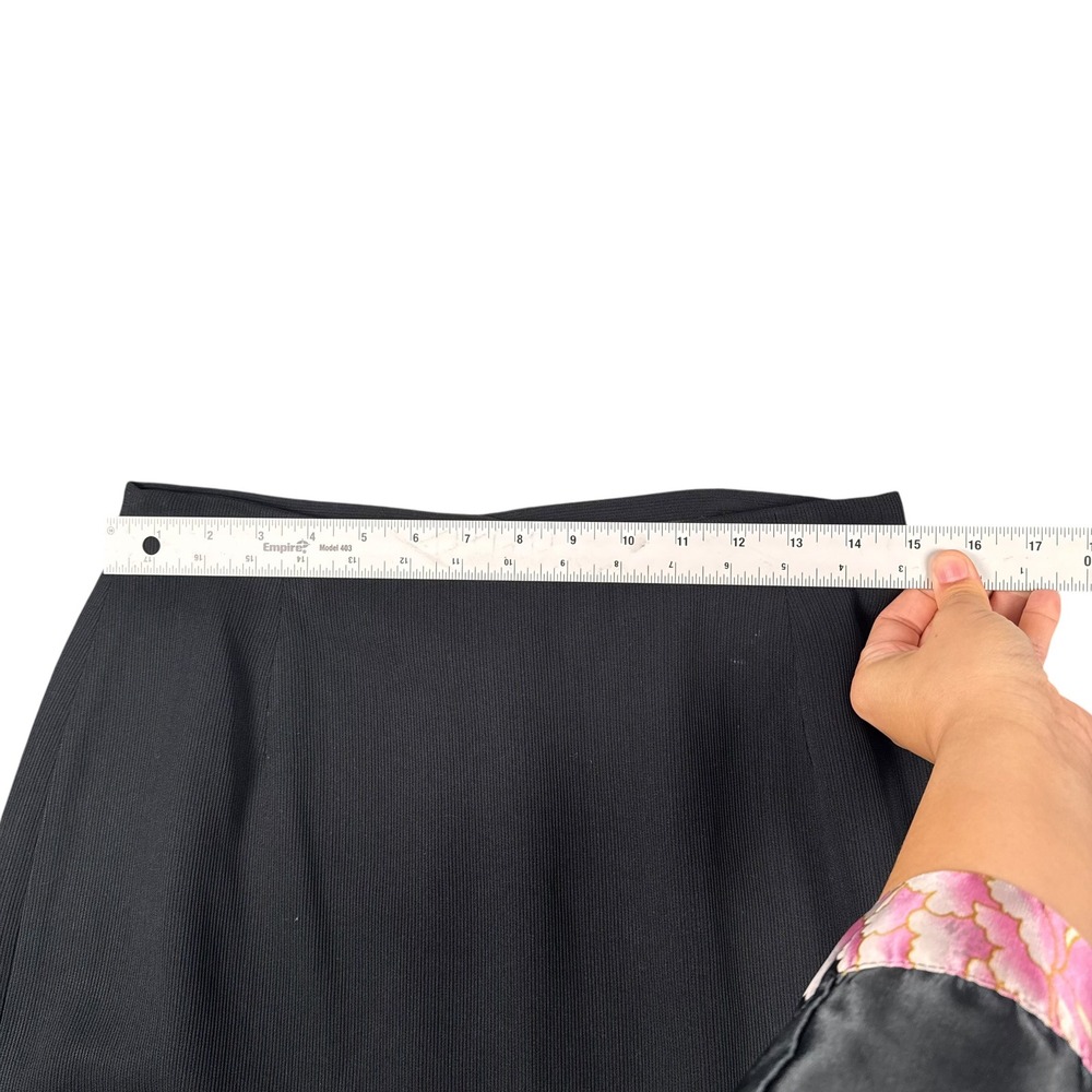 Alex Garfield Garfield & Marks Black Pencil Skirt Vintage‎ USA Made Size 10 724 - Picture 2 of 8